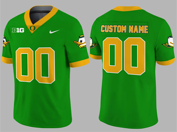Men's Oregon Ducks Active Player Custom Green Stitched Football Jersey